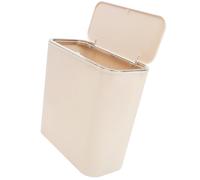 SUPVOX Cestino Piccolo Sottile Coperchio a Specchio in Pet, Contenitore Porta Spazzatura per Cucina e Bagno, Adatto a Spazi Ristretti e Ambienti Domestici