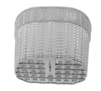 SUPVOX Cestino Posteriore per Scooter Elettrico in Plastica Grigia Coperchio, Portapacchi per Bici e Moto, Resistente alle Intemperie, Ampio Spazio per Trasporto Quotidiano