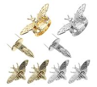 SUPVOX Chiusure a Scatto per Borse 6 Pezzi in Acciaio Inossidabile, Lucchetti Decorativi a Forma di Ape, Piccole Serrature Resistenti per Sostituzione e Decorazione Borse DIY