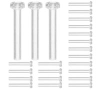 SUPVOX Chiusure per Orecchini a Bottone Trasparenti in Plastica 50 Pezzi per Creazione Gioielli Fai da Te Ipoallergeniche