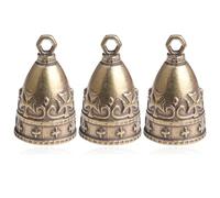 SUPVOX Ciondoli a Forma di Campana in Rame Antico, Set da 3 Mini Campane Dorate per Creazione di Gioielli, Decorazioni Artigianali per Natale e Feste, Pendenti Vintage per Bracciali