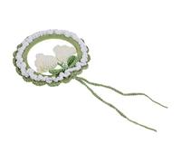 SUPVOX ciondolo mughetto ornamento accessori carini per auto accessori per auto sospesi Decorazioni per auto ciondolo per auto veicolo ciondolo fiore filato Verde