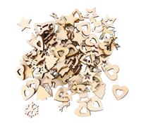 SUPVOX Ciondolo Natalizio in Legno 100 Pezzi Decorazioni Natalizie Per Albero Di Natale Fai Da Te Addobbi Per Casa E Feste Design Misto Per Atmosfera Festosa E Regali