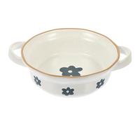 SUPVOX Ciotola in Ceramica Giapponese con Doppio Manico da 6,2" per Zuppa e Insalata, Resistente ad Alta Temperatura, Multifunzione per Noodles, Frutta e Minestre, Adatta per Uso