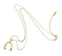 SUPVOX Collana Ciondolo a Ferro di Cavallo da Donna, Gioielli Estetici Dorati, Accessorio Minimalista per Matrimoni e Feste, Regalo Portafortuna Elegante