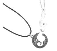SUPVOX Collana Coppia Abbinata Note Musicali, Lega, Regalo di San Valentino per Coppie e Marito, Creativa e Chic