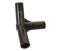 SUPVOX Connettore a Tre Vie in Plastica Marrone per Pali del Baldacchino, Giunto di Montaggio Resistente alle Intemperie, Accessorio Leggero per Telai di Tende da Giardino e Strutture