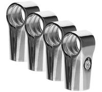 SUPVOX Connettore in Lega di Alluminio per Asta Armadio 25mm, 4 Pezzi, Supporto per Tubi Appendiabiti, Raccordo Stabile per Asciugamani e Vestiti, Accessorio per Organizzazione Armadi