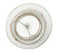 SUPVOX Contenitore in Filo d'Acciaio Zincato per Pesca Gabbia Portatile per Granchi e Pesci Rete Sicura con Bordi Lisci Multiuso per Attrezzatura da Pesca e Conservazione