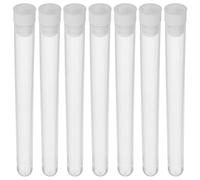 SUPVOX Contenitore per Aghi da Cucito in Plastica Coperchio, Provette Trasparenti 16x1,6 Cm Set da 100 Pezzi, Custodia per Aghi da Ricamo e Stoccaggio, Organizer Compatto per Laboratorio