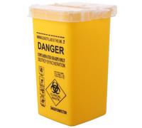 SUPVOX Contenitore per Rifiuti Taglienti, Sharp Smaltimento in Plastica Medica Contenitore, Tattoo Plastic Sharp Container, Rifiuti per Taglienti da Tattoo Mini Box (1 Pezzi, Giallo)