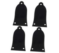 SUPVOX Copertura per Truss Rod 4 Pezzi per Chitarra Elettrica e Basso per Protezione e Compatibilità Versatile Nero in Plastica a Forma di Campana