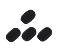SUPVOX Coperture per Microfono in Spugna Nera 5 Pezzi, Coprimicrofono Antivento per Microfoni a Collo D’oca, Protezioni Antipolvere per Conferenze, Spettacoli e Interviste