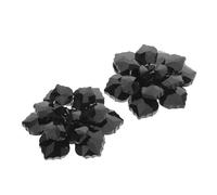 SUPVOX Copribottoni Strass per Camicia Donna 2 Pezzi, Gemelli da Polso Eleganti in Metallo Resistente, Decorazione Fiore Scintillante per Occasioni Formali e Abbigliamento Femminile