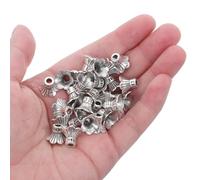 SUPVOX Copriperline a Forma di Fiore in Metallo per Gioielli Tappi Distanziatori per Braccialetti e Collane Set da 100 Pezzi per Creazioni Artigianali Vintage