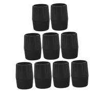 SUPVOX Copripiedi Set 9 Pezzi per Supporto Chitarra in Gomma Nera, Protezione e Stabilità per Musicisti, per Stand Chitarra Acustica e Strumenti