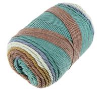 SUPVOX Cordoncino Intrecciato in Cotone Colorato per Lavoro a Maglia Fai da Te, Spago Macramè per Cuscini, Bambole e Tappeti Creativi, Rotolo 5 Fili Resistente e Morbido per Artigianato