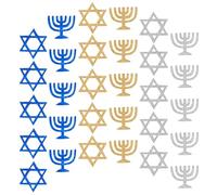 SUPVOX Coriandoli di Hanukkah Glitterati a Forma di Sei Punte 100 Pezzi, Decorazioni per Feste e Tavola, Addobbi Luminosi per Eventi e Celebrazioni Tradizionali