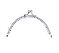 SUPVOX Cornice per Borsa in Ferro a Forma Semicircolare da Perline Decorative in Argento Chiusura per Borse Accessori per Creazione di Borse Fai da Te