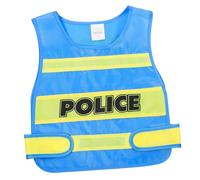 SUPVOX Costume Poliziotto con Gilet in Tessuto per Cosplay e Feste di Carnevale Vestito Polizia Ragazzo Ragazza e Ragazza Abbigliamento Gioco di Ruolo Facile da Indossare e Confortevole