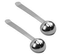 SUPVOX Cucchiaio per Olive in Acciaio Inox 2 Pezzi con Colino Manico per Barattoli di Ciliegie e Sottaceti Utensile Cucina per Estrarre Frutta e Conserve
