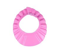 SUPVOX Cuffia Doccia Regolabile Per Ragazzo Ragazza Cappello Shampoo e Trasparente Con Visiera Protettiva Antigoccia Per Bagnetto e Lavaggio Capelli Rosa