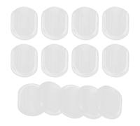 SUPVOX Cuscinetti per Orecchini Ovali 60 Pezzi Clip in Silicone Trasparente Antiscivolo Presa Migliorata per Sport e Uso Quotidiano in Borsa Trucco