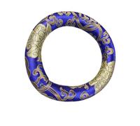 SUPVOX Cuscino per Campana Buddhista in Seta e Cotone Blu, Tappetino per Ciotola Musicale per Meditazione e Uso Ciotole Tibetane