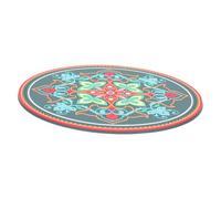 SUPVOX Cuscino Per Ciotole Sonore Buddiste Tondo Grande Stampa Tappetino Per Posizionamento Campane Tibetane Meditazione, Cuscino Religioso Resistente e Antivibrazione, Adatto Per Pratiche Spirituali