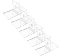 SUPVOX Custodia Doppia Trasparente per CD Confezione da 5 in Plastica Robusta, Supporto per 2 Dischi, Resistente a Usura, Adatta per Archiviazione e Trasporto di Dischi Dvd