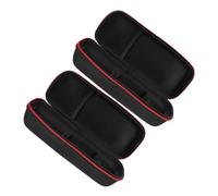 SUPVOX Custodia per Microfono Wireless in Eva Nero Cerniera, Confezione da 2 Pezzi, Borsa per Conservare Accessori, per Famiglia e Amici