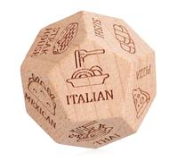 SUPVOX Dadi in Legno Per Decidere Cibo Dadi Per 3x3 Cm Intagliati e Facili Da Leggere Gioco Divertente Per Coppie e Appuntamenti Per Pianificare Pasti Partner
