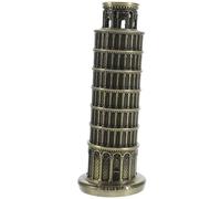SUPVOX Decorazione Desktop Torre di Pisa in Lega di Zinco, Mini Edificio Italiano Artigianale retrò, Ornamento Architettonico per Casa e Ufficio, Regalo per Appassionati di Edifici