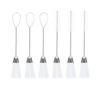 SUPVOX Design Doppia estremità per Pulizia Macchina da Cucire Set di 3 Spazzole in Plastica e Acciaio Inox per Rimuovere Pelucchi da Bobina e Tastiera