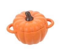 SUPVOX Di Porridge Di Zucca Figurine Di Zucca in Miniatura Mini Cibo Di Simulazione Giocattoli Alimentari in Resina Mini Accessorio Per Casa Delle Bambole Arancia Lega