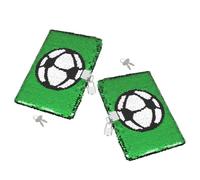 SUPVOX Diario con Paillettes da Calcio Reversibile con Lucchetto e Chiave Quaderno Glitterato per Set da 2 Pezzi Formato Portatile per Appunti Segreti a Tema Sportivo
