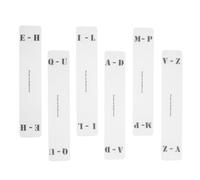 SUPVOX Divisori per Dischi CD Set da 6 Pezzi in Acrilico Trasparente Schede di Classificazione Alfabetica a-Z Etichette Organizzatore per Collezione CD e Vinili Accessori per Ordinare