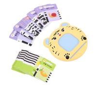 SUPVOX Educativo Interattivo con Schede Cartone Animato per Sensoriale per Autismo e del Linguaggio Materiale PVC Sicuro per Sviluppo Intellettivo e Regalo Compleanno