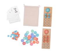 SUPVOX Educativo Legno con Perline Colorate Strumento Interattivo per Apprendere e Sottrazione e Scuola