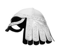 SUPVOX Elmo da Guerriero Vichingo Regolabile in Argento per Cosplay Medievale Uomo e Donna, Copricapo da Cavaliere per Feste e Spettacoli Teatrali