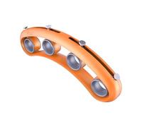 SUPVOX Espansore per Aumento della Distanza per Dita Chitarra Arancione in ABS e Silicone Allenatore Mano e Pratica delle Dita per Principianti e Uso Pianoforte