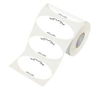 SUPVOX Etichette Autoadesive per Barattoli 2,5x5 Cm, Adesivi Sigillanti Resistenti allo Strappo, Rotolo da 500 Pezzi, Etichette Multiuso per Congelatori e Imballaggi Fai da Te