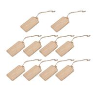 SUPVOX Etichette per Piante in Legno di Bambù 10 Pezzi Marcatori Rettangolari Sospesi con Corda Resistente Etichette Fai da Te per Piante Grasse Ortaggi e Giardino All’Aperto per