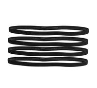 SUPVOX Fasce Elastiche Anticaduta e Antisudore Nere Per Uomo e Donna, Set Da 4 Pezzi in Poliestere Traspirante, Elasticità Elevata e Vestibilità Aderente Per Yoga, Corsa e Fitness