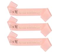 SUPVOX Fascia da Compleanno 60° Oro Rosa Morbido Tracolla di Galateo, Set 3 Pezzi per Decorazioni Feste Adulte e Accessori Fotografici per Party