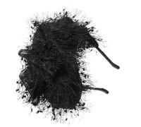 SUPVOX Fascia per Chioma Cappello Mini Cilindro Nero con Velo di Perle e Fiocco a Nappa, Accessorio Vintage Morbido per Matrimoni, Feste da Tè e Eventi Eleganti