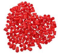 SUPVOX Fermacorda Coulisse in Plastica Rossa 100 Pezzi Fibbie per Corde a Campana Resistenti e Leggere Accessori per Cordini Abbigliamento Zaini e Sport Design Compatto e Superficie