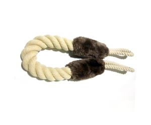 SUPVOX Fermaporta in Cotone 2 Pezzi Beige Resistente al Morso per Protezione Porte e Finestre, Fermaporta Anticollisione che Si Muove la Porta