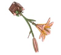 SUPVOX Fiori Puzzle in Legno Composizione Floreale Di Gigli Da Costruzione Per Bouquet Di Fiori Puzzle Da Assemblare Botanico Fai Da Te