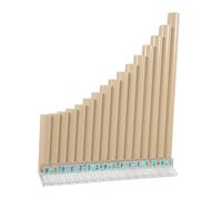 SUPVOX Flauto di Pan in Resina Bianco C Key 16 Canne Strumento Musicale Portatile per Principianti e Studenti Superficie Liscia ed Ecologica, Strumento Didattico per Sviluppo Manuale